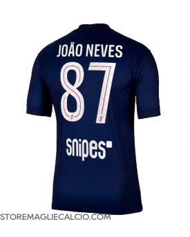 Paris Saint-Germain Joao Neves #87 Maglia Gara Casa Repliche 2025-26 Maniche Corte Paris Saint-Germain Joao Neves #87 Maglia Gara Casa Repliche 2025-26 Maniche Corte